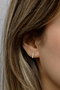 Heliophilia Silver Pendientes de Plata de Ley 925 con Baño de Oro y Circón